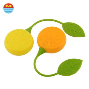 Quality Sassy Silicone Fruit Strawberry Orange Shape Tea Bags wholesale