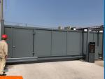 Aluminum alloy elevating three guard gate flood baffle