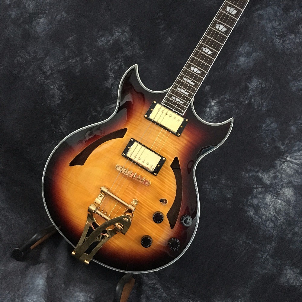 2018 new high-quality hollow body 335 JAZZ electric guitar, mahogany fingerboard