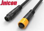 Jnicon M12 Push Locking 10A Waterproof Connectors Male Female Molded 2 Pin