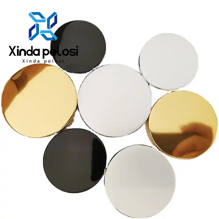 Round Powder Make Up Matte Black PP Plastic Screw Cap For PET Jar With Liner