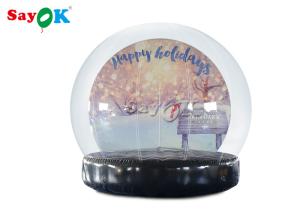 Quality PVC Christmas Ornaments Inflatable Snow Globe For Outdoor Advertising wholesale