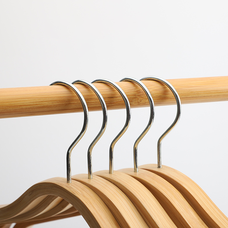 Customizable Accepable Free Standing Bamboo Tree Coat Rack Stand with 4 Tier Hangers