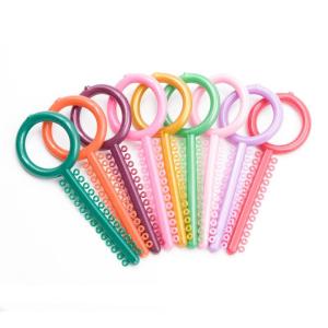 Quality K Shape Colored Orthodontic Elastic Ligature Tie CE ISO Certificated wholesale