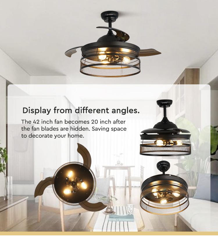 Invisible ceiling fan