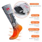 Men Women Battery Powered Hiking Warm Socks Thermal Heated Socks For Cold