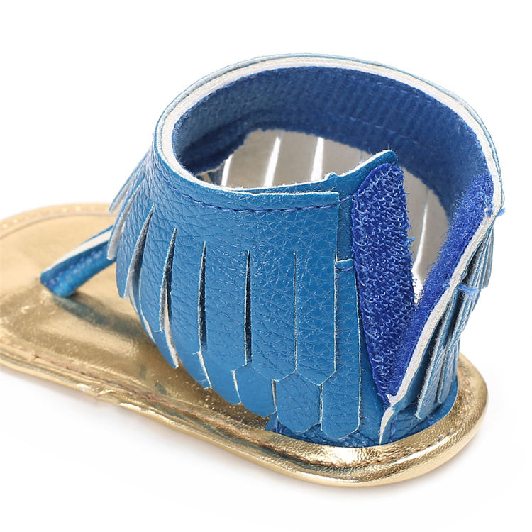 New fashion high quality infant Canvas Tassel First walker PU baby shoes for Boy and Girl