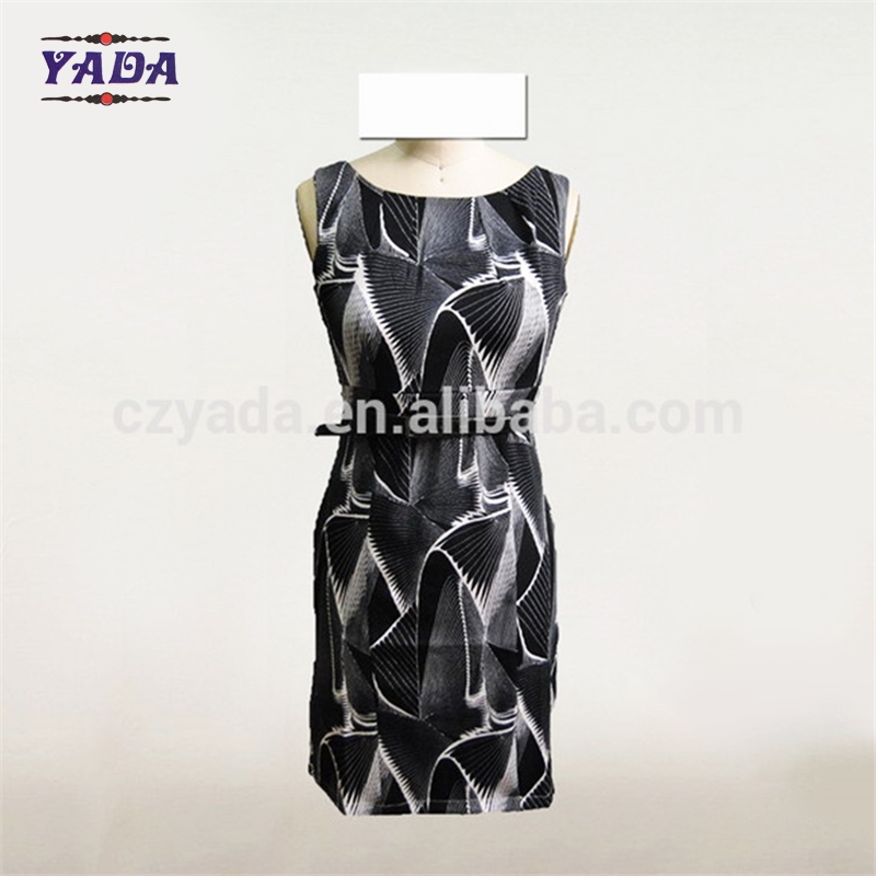 Women print long fashion a line dress ladies sexy women clothing dresses lady with waist belt