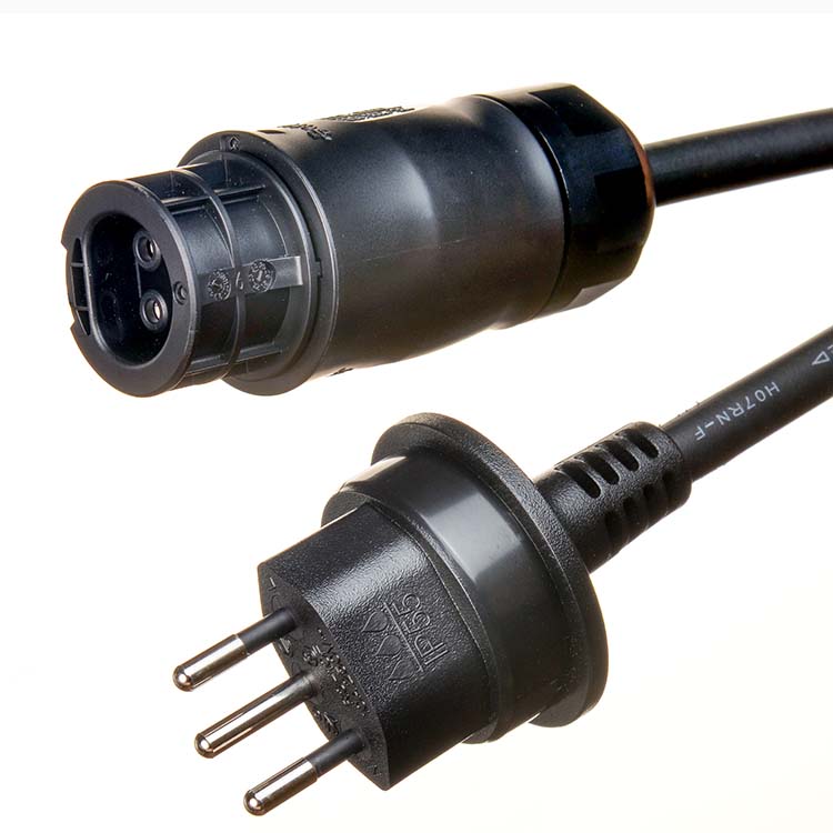 Customized Length Schuko Extension Cable with Rubber Insulation Material and BC05 Connector IP68 for Model Microinverter