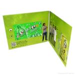 CMYK Printed LCD Video Greeting Card , Built - In Li Battery Video Mailer Card