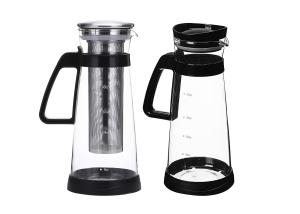Quality Professional Ice Tea Maker / Glass Infusion Pitcher With Stainless Steel Filter wholesale