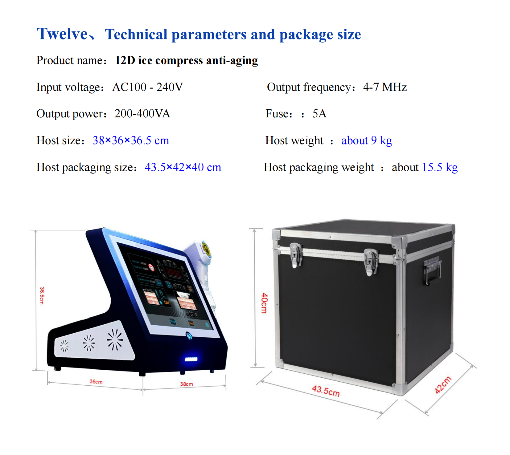 2024 Anti-aging 20000 Shots Smas Skin Tightening Anti-aging Machine 12D with iced function 1 Year Warranty 6