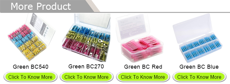 Heat Shrink Wire Butt Connectors Waterproof 70 Red 70 Blue 80 Yellow