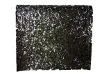 Synthetic Leather Pu Shiny Glitter Fabric , Black Sparkle Glitter Fabric