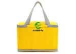 Disposable Yellow Insulated Cooler Bags Custom Waterproof For Lunch Delivery