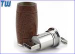 Customized Wooden Wine Barrel 8GB Thumbdrives Memory USB Device