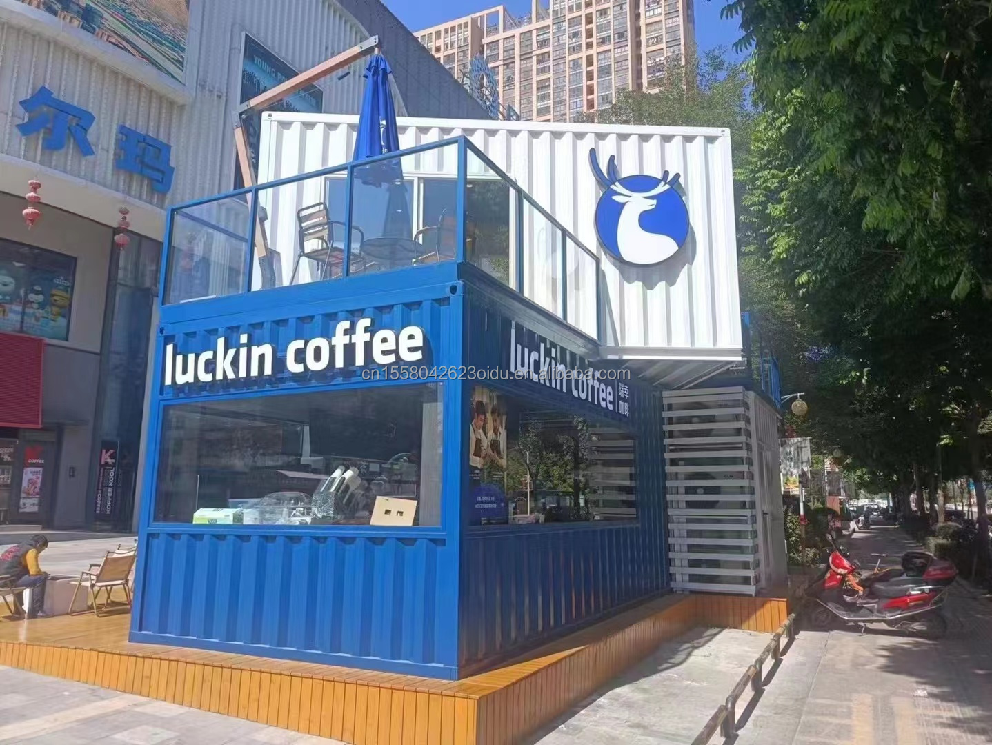10ft 20ft Steel Shipping Container Prefabricated House Shop Bar Workshop Home Bedroom Hotel 40ft Size with Sandwich Panel