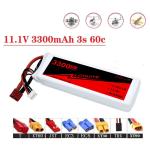 3s 3300mAh 11.1V 60C LiPo Battery for RC Helicopter Aircraft Quadcopter Cars