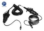 Truck Trailer Coiled Electrical Cable , Rearview Camera Spiral Power Cable