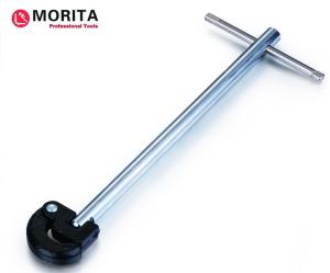 Quality 280mm/11&quot; basin pipe wrench self-adjustable in 180 degree range carbon steel chrome finishing wholesale