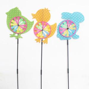 Quality Holiday Easter windmill yard stake Chicken Duck Bunny wholesale
