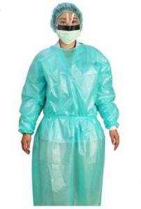 Quality Green Disposable Protective Coveralls Anti Bacterial Polypropylene Coverall wholesale