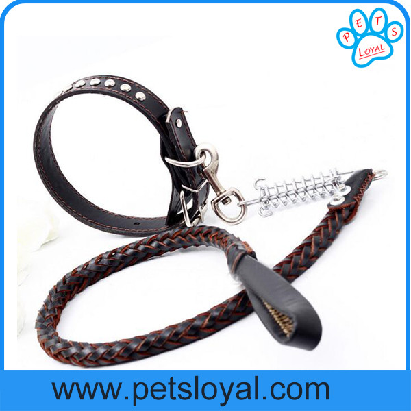 Hot Sale Leather Dog Leash Collar China Factory Wholesale