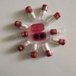 Cylindrical Clear Plastic Medicine Bottles