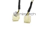 PUR Jacket Servo Motor Power Cable / Female To Male 3 Pin Connector Cable