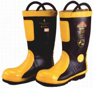 Quality Marine SOLAS / MED CE Cerificate Rubber Fireman Boots Harvik 9687L wholesale