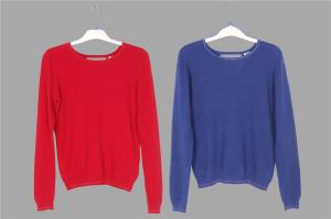 Quality 18% Polyamide Ladies Loose Knitted Sweater Pullover Long 46/48 wholesale