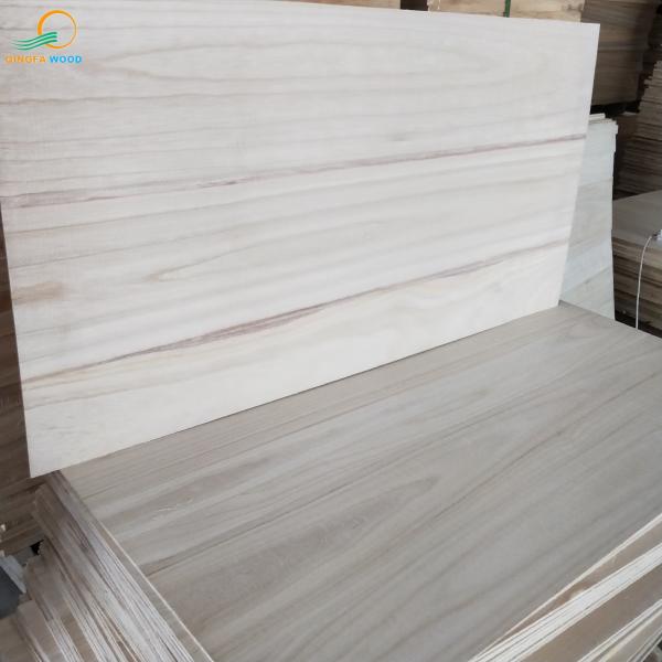 Cheap Customized Size Furniture Bleached Panel Softwood Paulownia Timber Board for sale
