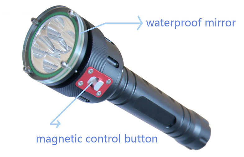 5 Led High Lumen LED Dive Torch 100m Underwater Led Diving Flashlight