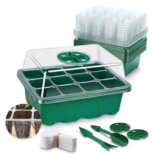 Quality Customized Garden Plant Nursery Tray Pot Grow Germination Starter 12 Cells Plant Seedling Trays wholesale