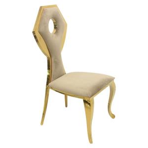 Quality Stainless Steel Frame Padded Dining Room Chairs Modern Marble Dining Room Furniture wholesale