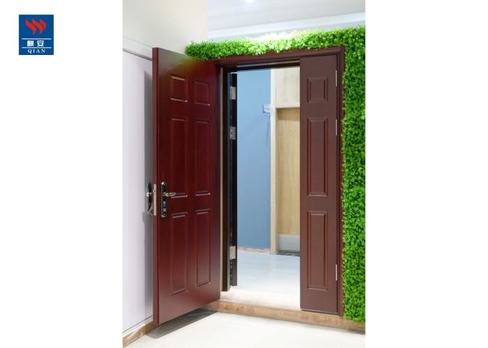 Double MDF Laminated Fire Rated Interior Fireproof Fire Wooden Door Manufacturer