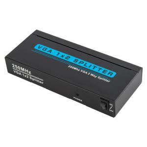 Quality 150*64*25mm 250MHz 1x2 VGA Signal Splitter wholesale