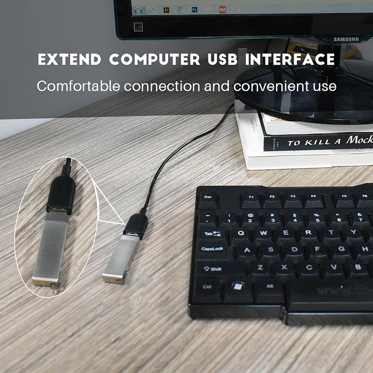 3A USB Data Extension Cable 1M USB 2.0 Male To Female Extension Cable