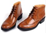 Autumn / Spring Mens Ankle Boots Mens Real Leather Chelsea Boots
