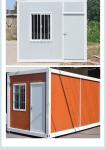 Wood grain color container villa living container construction site dormitory