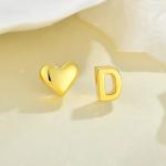 YASVITTI Personalized 925 Sterling Silver Heart Initial Necklace 18K Gold Plated
