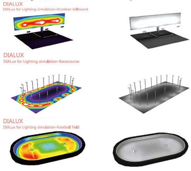led flood light dialux