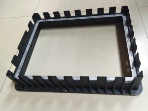 Quality Front Bezel Housing Black Painting Die Casting Parts Customized Aluminum Diecasting wholesale