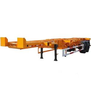 Quality 40FT 45FT Skeletal Shipping Semi Trailer Cargo Transport Trailer 1310mm Wheel Base wholesale