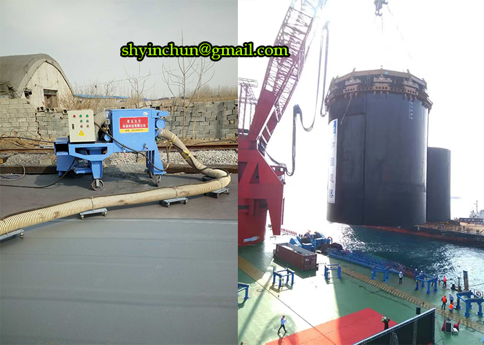 SHOT-BLAST CLEAN MACHINE FOR CLEANING AIRSTRIP DRIVE WAY