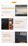 2 Deck Bakery Electric Pizza Deck Oven Countertop