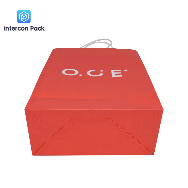 Offset Printing 16x6x12 Shopping Bags Twisted Handles Kraft Paper Bags With Logo