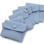 Microfiber Fabric Drawstring Gift Bags Envelope Suede Charms Packing