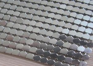Quality Stainless Steel Oilproof 7mm Metal Sequin Fabric Exterior And Interior wholesale