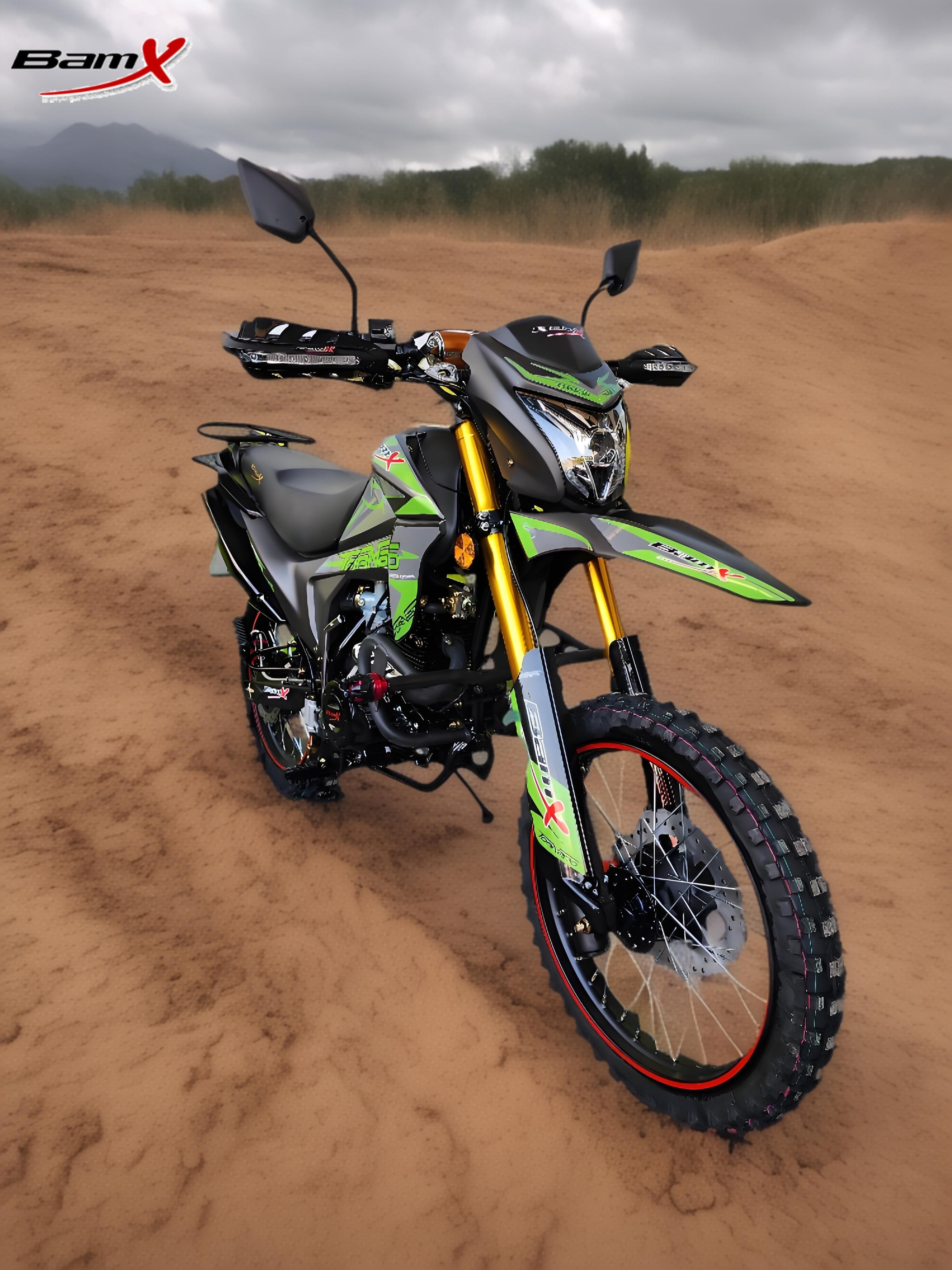 Speedometer And Odometer Equipped Dual Sport Motorcycle with Water Cooling Engine